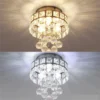 Nordic-Crystal-LED-Teto-L-mpada-Luzes-para-Corredor-Corredor-Varanda-Escadaria-Vesti-rio-Varanda-Quarto-1 Luminária Sobrepor Redonda De Cristal K9 Modelo 2024/2025