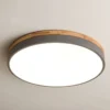 Nordic-led-l-mpadas-de-teto-36w-30-18-luz-de-teto-sala-estar-quadro-de Luminária Redonda Sobrepor Base Cor Madeira Luz LED Modelo 2024/2025 Miresa