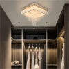 Luminária Sobrepor Base Quadrada Pingente Cristal Modelo 2024/2025
