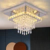 Luminária Sobrepor Base Quadrada Pingente Cristal Modelo 2024/2025