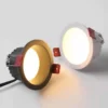 Redondo-anti-reflexo-LED-embutido-Downlights-l-mpada-do-teto-holofotes-para-ilumina-o-interior-7W Spot Redondo Anti-Reflexo LED Downlights 2024/2025