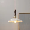 Retro-LED-Vidro-Lustre-Entrada-Do-Quarto-Corredor-Corredor-Sala-De-Jantar-Cabeceira-Lumin-rias-Do-1 Pendente Retro Vidro