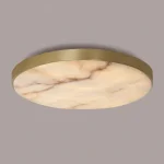 Luminária Sobrepor Mármore Natural Redondo 2024/2025 Miresa