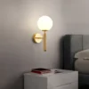 Luminária Parede Moderno Bola Vidro