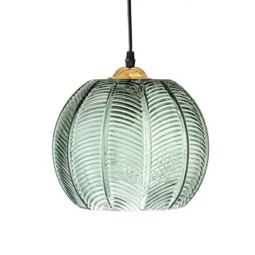 Luminária Moderna Pendente Vidro Craquelado