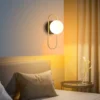 Sff2095f4e54d457f96b3a7303c0286c6S Arandela Contemporânea 2024/2025 Com Bola De Vidro e LED