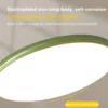 Simple-LED-Cream-Wind-Ceiling-Light-Nordic-Macaron-Fixture-Luz-para-quarto-sala-de-estudo-varanda-3 Luminária Sobrepor Redonda Contemporânea 2024/2025 De Led
