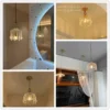 YEBLP-Franc-s-Retro-Vidro-Pendurado-Luz-LED-Interior-Lustre-De-Arte-De-Luxo-Quarto-Bar-2 Pendente Francês Retro Vidro Modelo 2024/2025
