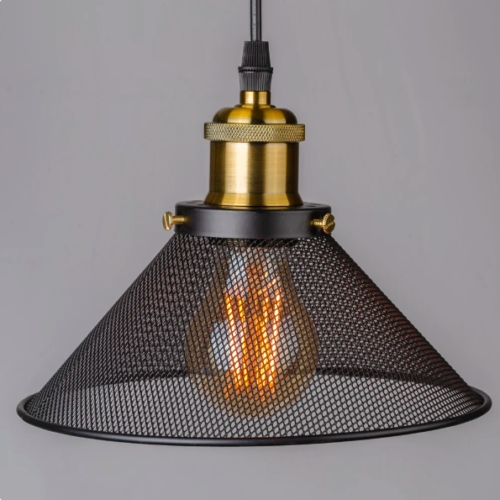 Pendente Industrial Aramado Preto