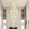 4 Lustre De Cristal Luxo Para Teto Duplo