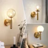 kf-H42b980d0ed8841f5917d69e739719054K-N-rdico-moderno-quarto-l-mpada-de-parede-ao-lado-bola-vidro-led-luzes-parede-wandlamp Luminária Parede Preta ou Dourada Com Bola De Vidro