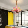 kf-S4366d44ec4d547218c1e300e78beb489O-OUFULA-European-Style-Crystal-Pendent-Lamp-Pink-Girls-Room-Candle-Lamp-Luxurious-Living-Room-Restaurant-Bedroom Lustre Colorido De Cristal Para Quarto Infantil