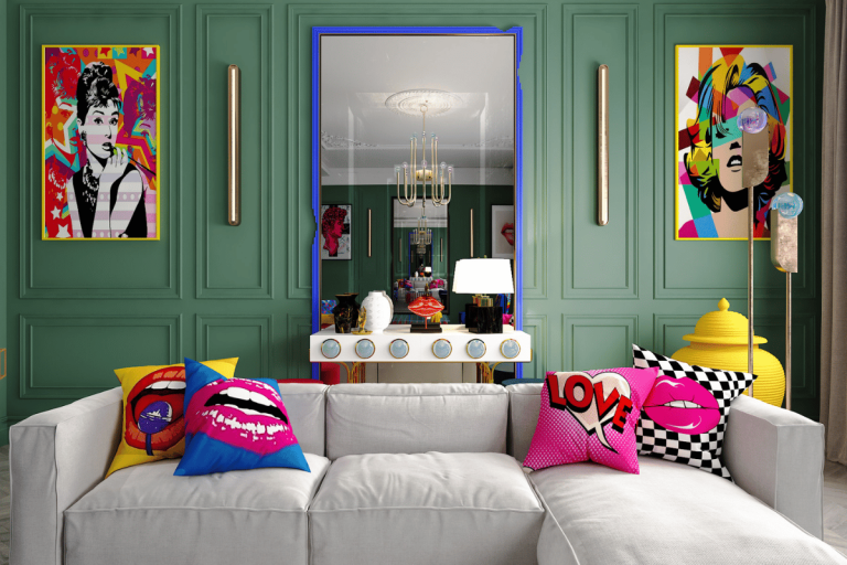 Luminária pop art colorida para quarto de jovem ou adolescente