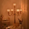 Candelabro Para Vela De Cera Metal e Pingente de Cristal