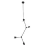 Lustre Industrial Aranha Preto Marca Miresa Lustre Industrial Aranha Preto