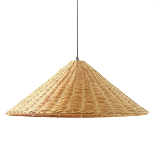 Pendente Rattan Vintage Marrom ou Bege Marca Miresa