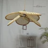 kf-S12bb3e267de54024b5fd6190135dfeb8j-Minimalista-Real-Rattan-Luzes-Pingente-L-mpadas-Artesanais-De-Flores-Loft-Home-Decor-Sala-De-Estar Luminária Minimalista Real Rattan Artesanais Flores | Comprar com Frete Grátis