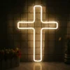 Luminária USB Religião Cristão Cruz de Cristo Luminária USB Religião Cristão Cruz de Cristo
