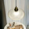 kf-S1f068cf5cff14815a5aae51758c26715r-Vintage-Glass-Pendant-Lights-Nordic-Home-Decorative-Hanging-Lamp-For-Living-Room-Bedroom-Dining-Table-Lighting Pendente Vidro Plissado Design Vintage