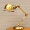kf-S214a6731189f477c9fe83a0a6e97818c8-American-fashion-Decorative-LED-retro-bronze-rocker-table-lamp-hotel-bedroom-bedside-lamp-study-FG357 Luminária De Mesa Articulado Home Office Para Leitura