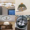 Lustre Moderno Cúpula Redonda Com Iluminação Super Confortável