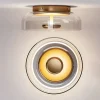 kf-S30413132721f4908bb524a92b1a40bd5N-LED-Modern-Glass-Wall-Lamp-Creative-Ceiling-Lights-For-Bedroom-Bedside-Living-Dining-Room-Nordic-Indoor Arandela Redonda De Vidro Iluminação Indireta de LED