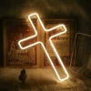 Luminária USB Religião Cristão Cruz de Cristo Luminária USB Religião Cristão Cruz de Cristo