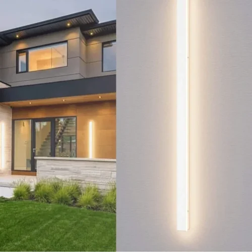 Arandela Linear Para Jardins e Fachadas Com Luz De LED