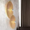 kf-S4a59c56598ba4f54b7cbdb8bd0a8b5dcX-Brown-Wall-Lamp-Japanese-Classical-Bamboo-Lamp-Handmade-Rattan-Restaurant-Bedroom-Bedside-Lighting-LED-High-end Arandela Natural Redonda Disco Marrom Design Japonês