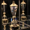 Abajur Clássico Design Europeu De Cristal K9