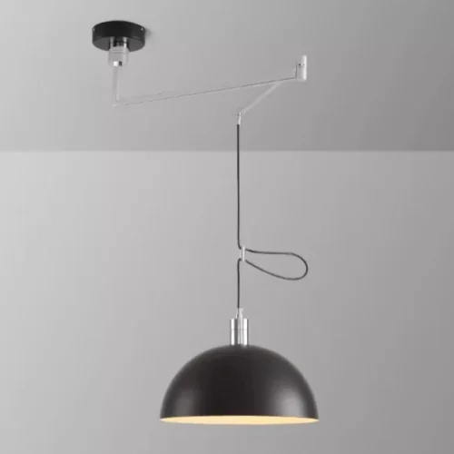 Pendente Rotativo Com Cúpula 1/2 Esfera