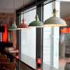kf-S708cb672677642b29a46f04eb8ac7b91R-Pendant-Lights-Retro-Industrial-Colorful-Restaurant-Kitchen-Home-Ceiling-Lamps-Vintage-Hanging-Lights-Lampshade-Decorative-Lamps Pendente Industrial Chapéu Alumínio Colorido Fosco