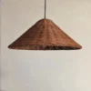 kf-S737b19d514f645ee89fb0ec2a291348dM-Vintage-marrom-bege-rattan-pingente-luzes-m-o-minimalista-malha-wicher-l-mpadas-para-sala-de Pendente Rattan Vintage Marrom ou Bege | Miresa São Paulo