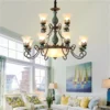 kf-S77d5574a70ad4ac6b806c2ba4c116d41F-European-Vintage-Ceramic-Chandelier-Lights-Living-Room-Bedroom-Antique-Classic-Design-Metal-Iron-Arm-Glass-Lampshade Lustre Cerâmica Vintage Europeu