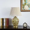 kf-S7946c5f1908b4a9d9e9fd316f2c38db86-SANDYHA-Flower-Bird-Retro-Led-Desk-Light-Ceramic-Table-Lamp-Living-Dining-Room-Bedside-Study-Night Abajur Clássico Cerâmica Esmaltado Desenho Floral