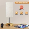 kf-S7ee49788b34445fd8fa6c6a92f275161j-Fully-Dimmable-Table-Lamp-Small-Bedside-Lamp-with-C-A-USB-Ports-and-AC-Outlets-Bedroom Abajur Simples Pequeno Com Saída Para Carregar Smarthpone