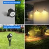 kf-S80d76443b4bb4d8598d97a059e6e2fb0Y-Solar-Light-Outdoor-RGB-Garden-Pathway-Decoration-Solar-Wall-Lamp-IP65-Waterproof-Landscape-Lawn-Yard-Path Spot Espeto Para Jardim Luz Solar LED RGB