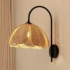 Arandela Estilo Retro Rattan Tecelagem Arandela Estilo Retro Rattan Tecelagem