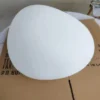 Pendente Moderno Branco Leitoso de Acrílico Forma Pedra