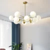 kf-S941bef3eedf64959894cf3fae1348036K-Nordic-Glass-Ball-Chandelier-Lighting-Fixtures-Home-Dining-Room-Pendant-Light-Bedroom-Restaurant-Bar-Art-Deco Lustre Moderno Átomo Com Bolas de Vidro