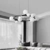 kf-S9adc2dd0d807445a9741895d49bfb21av-Modern-home-decor-led-lights-pendant-light-lamps-for-living-room-led-Chandeliers-for-dining-room Pendente Moderno Redondo Com Bolas De Vidro