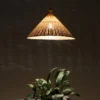 kf-S9bd83caead144868a89ab6f069025f2aj Pendente Forma Chapéu Chinês Bamboo | Entrega em Todo Brasil