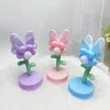 kf-S9ee217730b7347e981dcbfe3dd75444eq-Mini-LED-Flower-Night-Lamp-Desktop-Ornament-Cartoon-Cute-Ambient-Lights-Lovely-Portable-Bedside-Light-Children Luminária Mini LED Flor