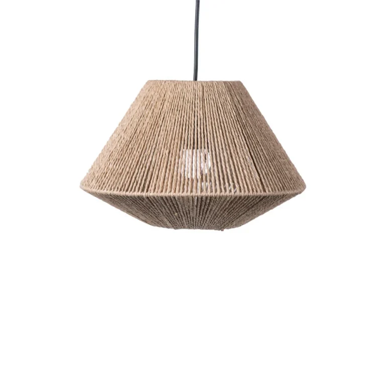 Pendente de rattan rústico geometrico (Pendente Rústico Rattan Geometrico), disponível na Miresa, loja-de-luminárias-São-Paulo.