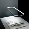 kf-Sa9fe13f20ab142b092f8890a840684b7M-Modern-LED-Pendant-Light-Simple-Line-Lamp-For-Living-Room-Dining-Room-Bedroom-Black-White-Haning Pendente Retangular Oval Alumínio Preto ou Branco