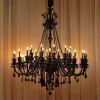 Lustre De Cristal Preto Baccarat