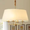 Lustre Moderno Cúpula Redonda Com Iluminação Super Confortável, uma opção de lustre moderno cúpula redonda, vendida pela Miresa, loja-de-luminárias-São-Paulo.