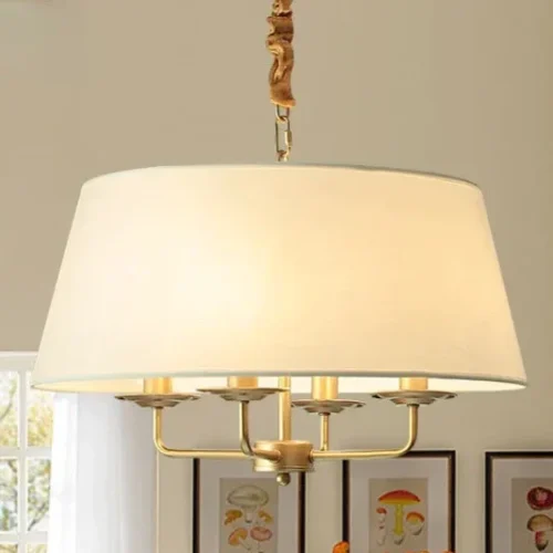 Lustre Moderno Cúpula Redonda Com Iluminação Super Confortável