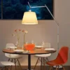 kf-Sc00c64949d17407a849bcb21ed55a12fx-Long-Arm-Floor-Lamp-Korean-Design-Desk-Lamp-Blog-Main-Net-Celebrity-Nordic-Middle-Sofa-Rocker Luminária Chão Articulado Cromada e Cúpula Tecido Branca