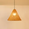 Pendente Rattan 20cm Vintage Marrom ou Bege Pendente Rattan Vintage Marrom ou Bege | Miresa São Paulo
